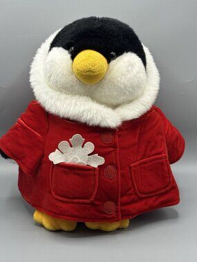 GUND For CVS Holiday Hugs Penguin Plush Stuffed Animal with Snowflake Coat 13"